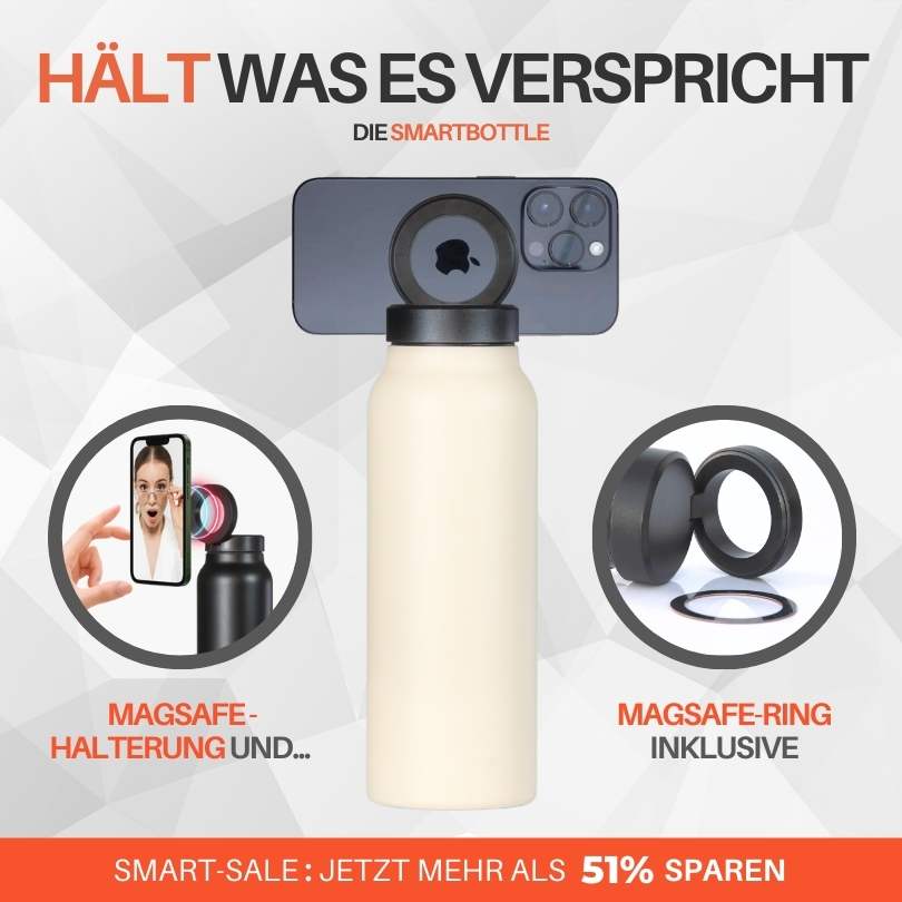 ELEVAIS-Smartbottle mit MagSave Handyhalter