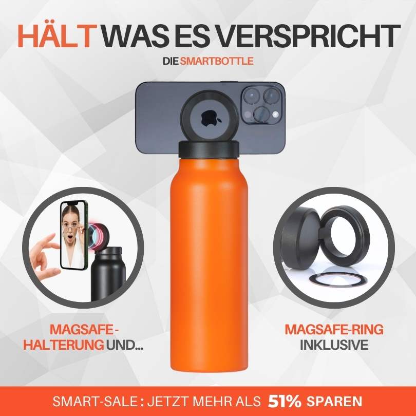 ELEVAIS-Smartbottle mit MagSave Handyhalter