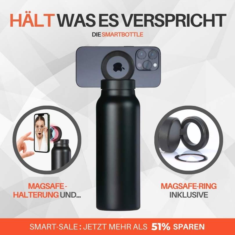 ELEVAIS-Smartbottle mit MagSave Handyhalter