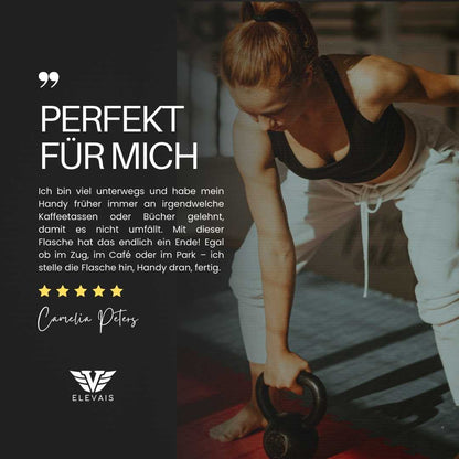 ELEVAIS-Smartbottle mit MagSave Handyhalter